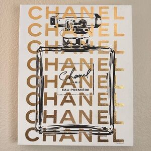 CHANEL Eau Première Perfume Art with Gold and Black